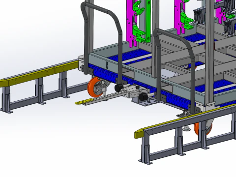 Car positioning device SolidWorks editable 3D Model