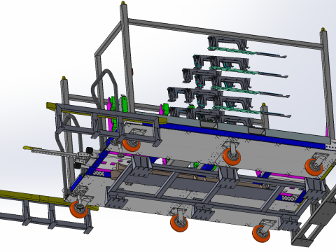 Устройство позиционирования автомобиля SolidWorks, редактируемое 3D Модель