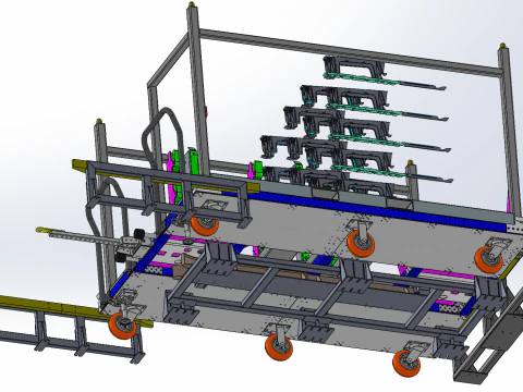Car positioning device SolidWorks editable 3D Model