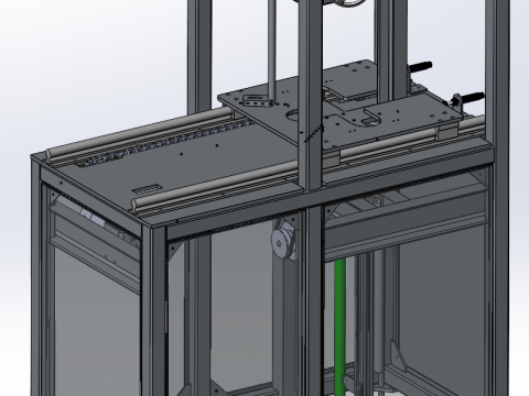 Otomatik taşıma rafı SolidWorks düzenlenebilir 3D Model