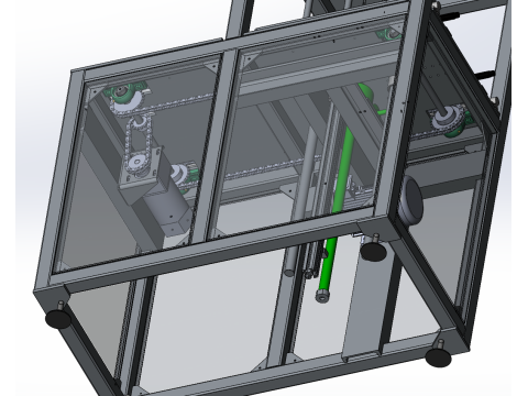 自動搬送ラックSolidWorks編集可能 3Dモデル