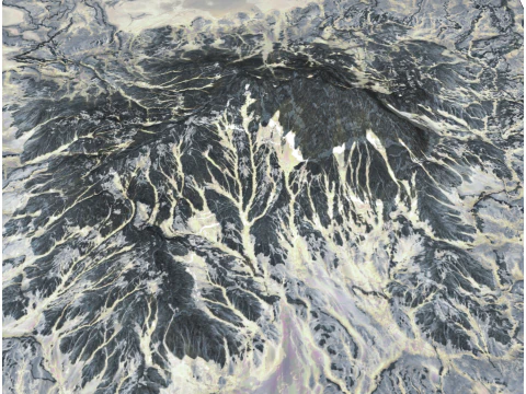 SketchUp of Mountain Landforms 3D Model