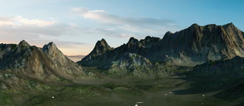 Ein prächtiges Berggipfelmodell 3D Modell .c4d .max .obj .3ds .fbx .stl .blend 