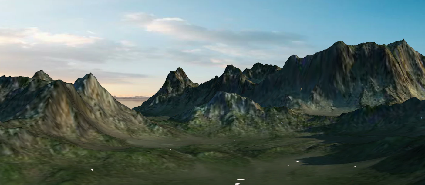 A magnificent mountain peak model 3D Model .c4d .max .obj .3ds .fbx .stl .blend 