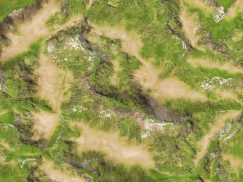 SketchUp model of mountain terrain 3D Model