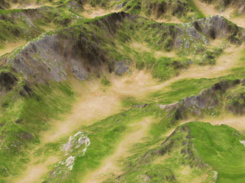 Modèle SketchUp d'un terrain de montagne Modèle 3D