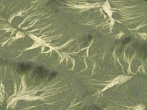 Modelado de picos de montaña de alta precisión Modelo 3D