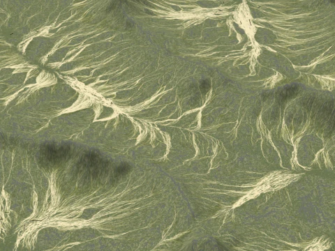 Modellazione di picchi di montagne ad alta precisione Modello 3D