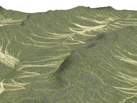 Modélisation de sommets de montagne de haute précision Modèle 3D