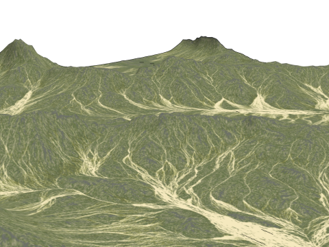 Modélisation de sommets de montagne de haute précision Modèle 3D