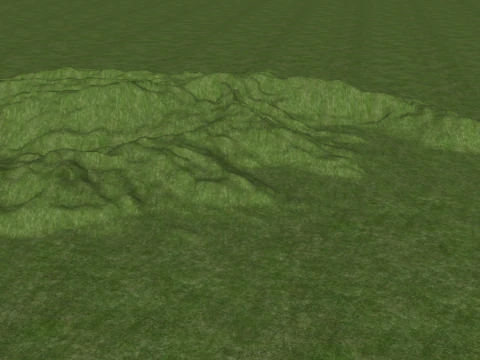 High precision mountain peak SketchUp modeling 3D Model