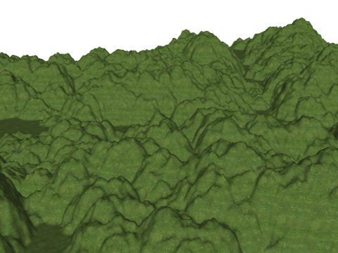 山脉和山脉的 SketchUp 模型 3D 模型