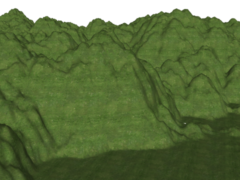 山脉和山脉的 SketchUp 模型 3D 模型