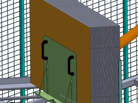 Otomatik alt bant yapıştırma fonksiyonlu tam otomatik karton kutu şekillendirme makinesi - SolidW 3D Model