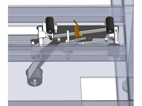 Otomatik alt bant yapıştırma fonksiyonlu tam otomatik karton kutu şekillendirme makinesi - SolidW 3D Model