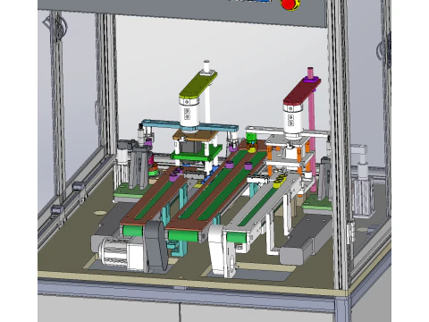 Dual-Station Cylindrical Knurling Machine 3D Model