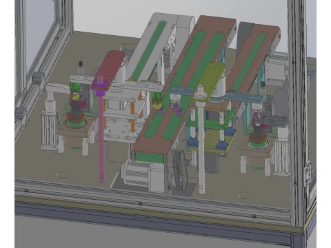 Dual-Station Cylindrical Knurling Machine 3D Model