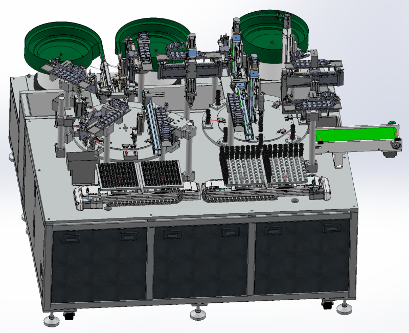 水流センサー組立機 SolidWorks 編集可能 3Dモデル .c4d .max .obj .3ds .fbx .stl .blend 