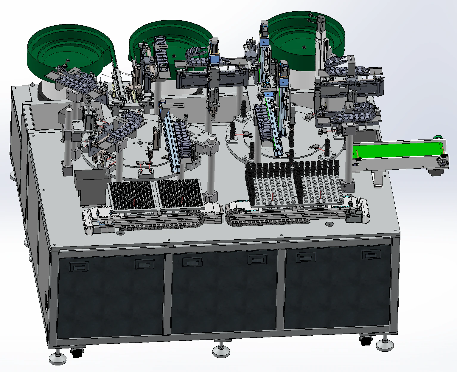 Water flow sensor assembly machine SolidWorks editable 3D Model .c4d .max .obj .3ds .fbx .stl .blend