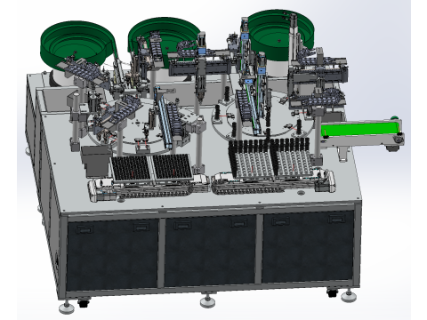Wasserdurchflusssensor-Montagemaschine SolidWorks bearbeitbar 3D Modell