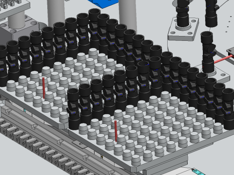 水流センサー組立機 SolidWorks 編集可能 3Dモデル