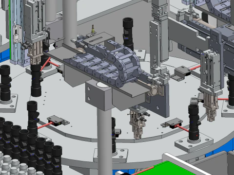 Water flow sensor assembly machine SolidWorks editable 3D Model