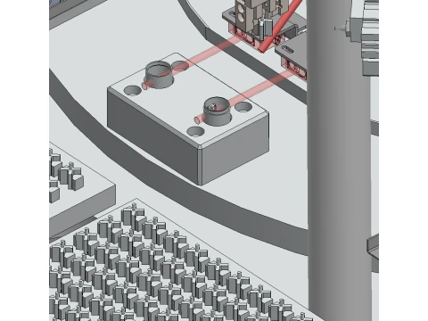 Water flow sensor assembly machine SolidWorks editable 3D Model