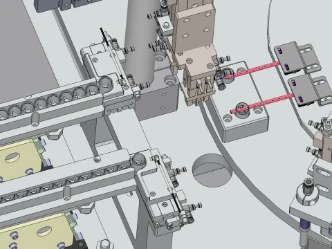 Water flow sensor assembly machine SolidWorks editable 3D Model