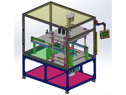 Su deposu sıcak plaka kaynak istasyonu SolidWorks düzenlenebilir 3D Model