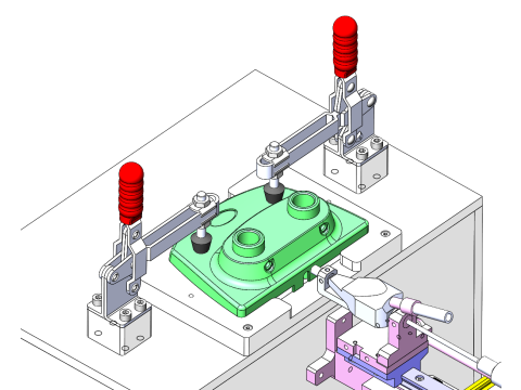 台式螺丝拧紧机SolidWorks可编辑 3D 模型