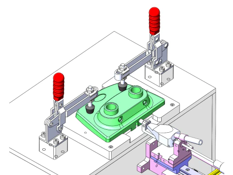 Desktop screw tightening machine SolidWorks editable 3D Model