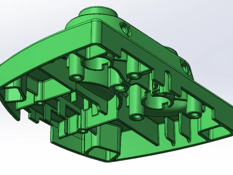 Desktop screw tightening machine SolidWorks editable 3D Model