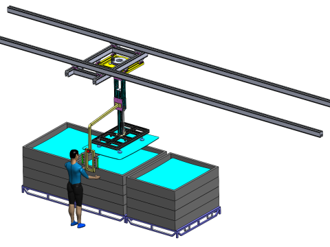 Işıklık taşıma robotu SolidWorks düzenlenebilir 3D Model