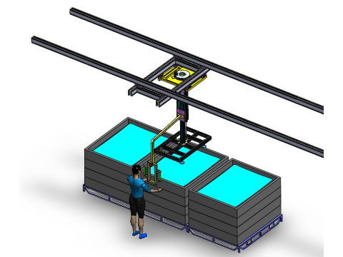 Işıklık taşıma robotu SolidWorks düzenlenebilir 3D Model