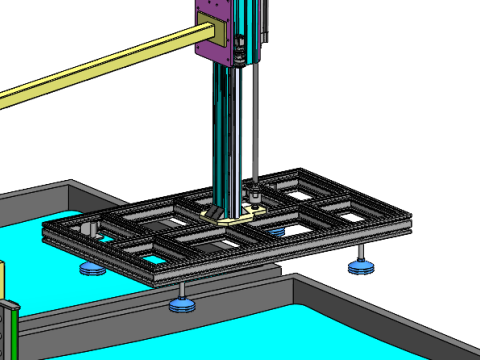 Işıklık taşıma robotu SolidWorks düzenlenebilir 3D Model