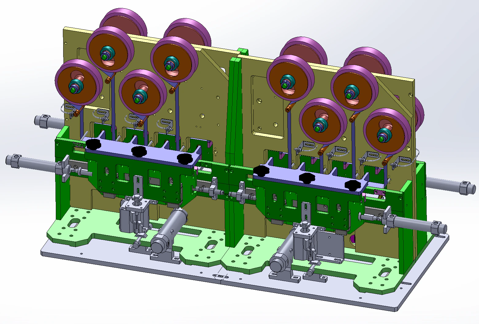 Surface mount battery label adhesive machine SolidWorks editable 3D Model .c4d .max .obj .3ds .fbx .stl .blend 