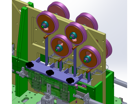 表面実装バッテリーラベル接着機 SolidWorks 編集可能 3Dモデル