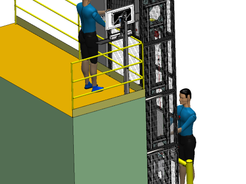 Malzeme kaldırma ve taşıma ekipmanı SolidWorks düzenlenebilir 3D Model
