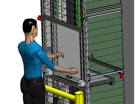 Malzeme kaldırma ve taşıma ekipmanı SolidWorks düzenlenebilir 3D Model