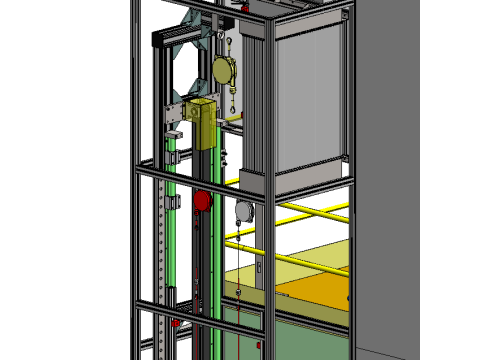 Malzeme kaldırma ve taşıma ekipmanı SolidWorks düzenlenebilir 3D Model