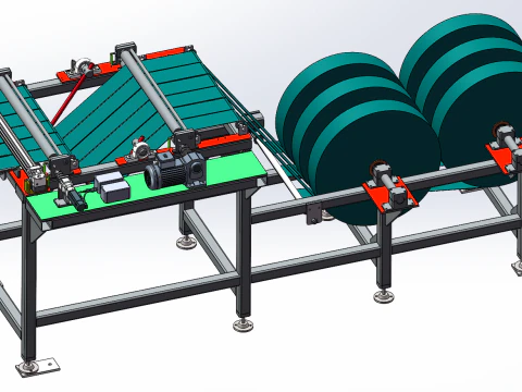 Paper cutting equipment SolidWorks editable 3D Model