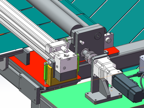 Kağıt kesme ekipmanı SolidWorks düzenlenebilir 3D Model