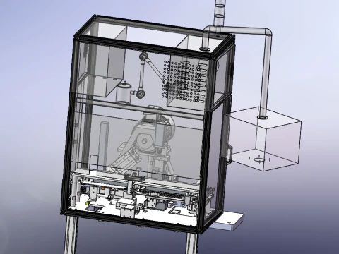 M&aacute;quina plana de corte autom&aacute;tico de ranhura pequena com corpo de v&aacute;lvula Modelo 3D