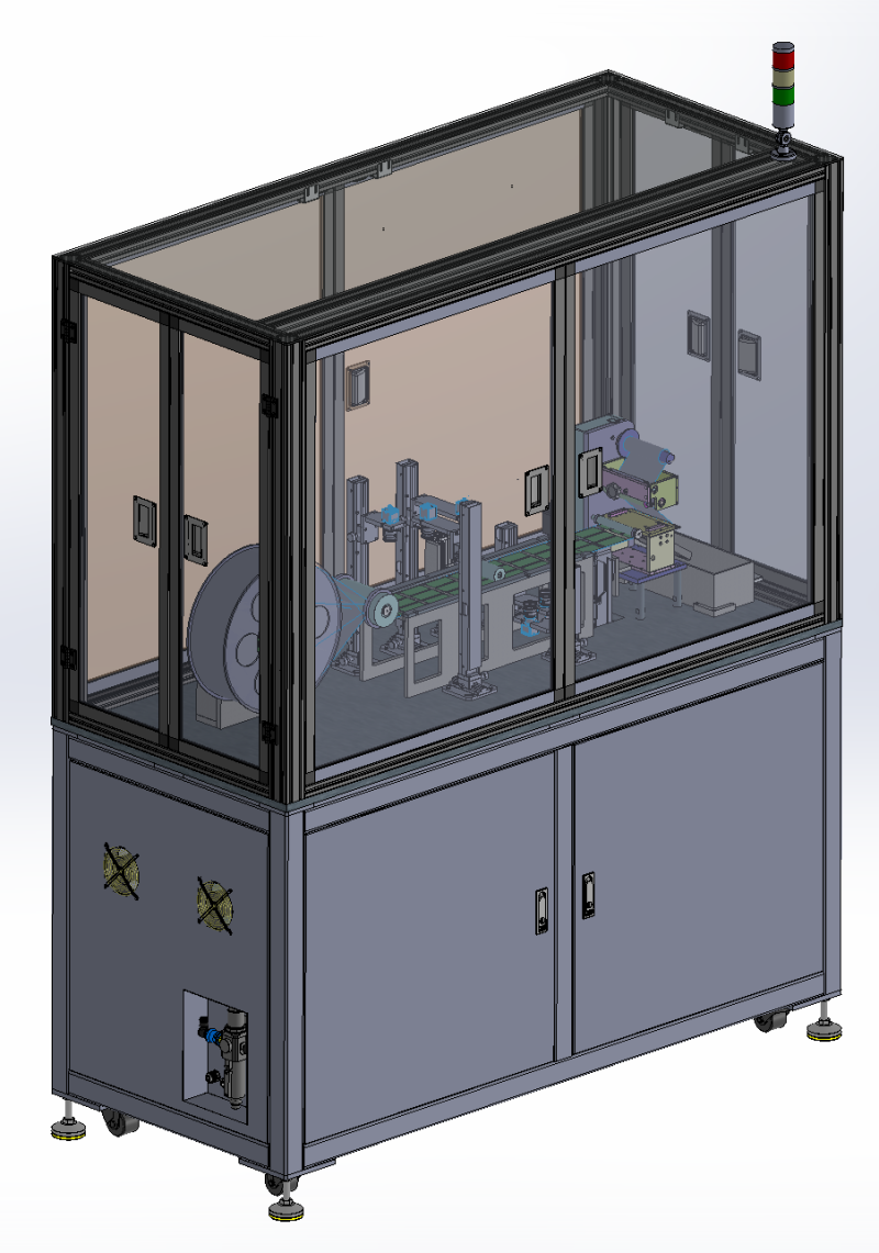 表面実装フレキシブル基板外観検査装置SolidWorks編集可能 3Dモデル .c4d .max .obj .3ds .fbx .stl .blend 
