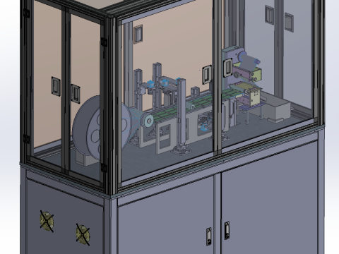 表面実装フレキシブル基板外観検査装置SolidWorks編集可能 3Dモデル