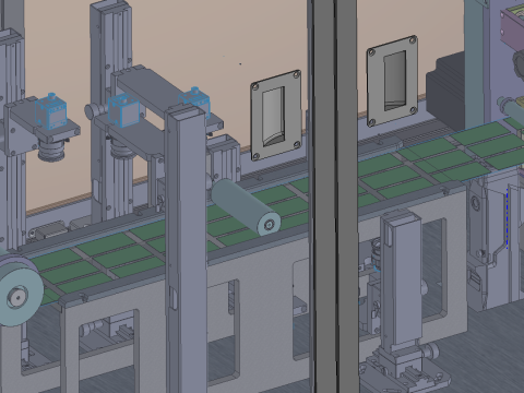 表面実装フレキシブル基板外観検査装置SolidWorks編集可能 3Dモデル