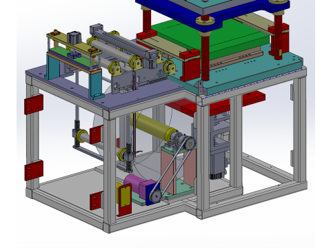 Battery pack positive and negative metal sheet processing equipment SolidWorks editable 3D Model