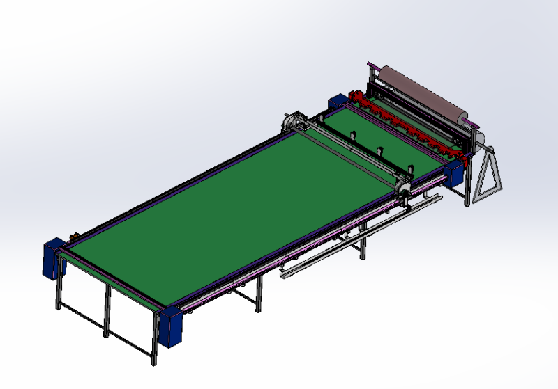 Stoffensnijmachine SolidWorks bewerkbaar 3D Model .c4d .max .obj .3ds .fbx .stl .blend 