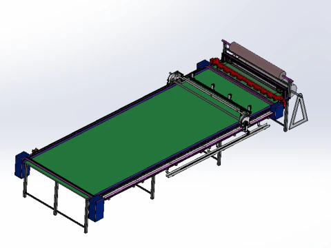 직물 절단기 SolidWorks 편집 가능 3D 모델