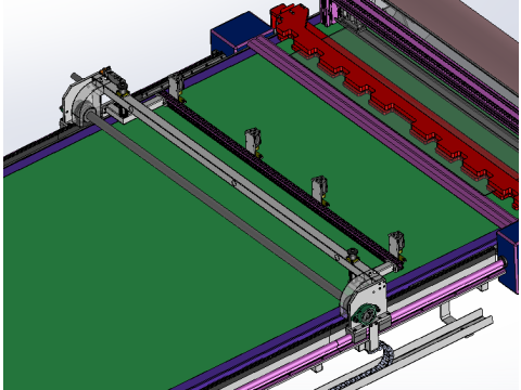 Stoffensnijmachine SolidWorks bewerkbaar 3D Model